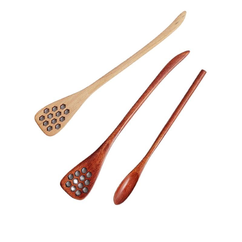 50 stk Tre Honningpinner - 18.5cm - Naturlige Honningdippere til Gaver