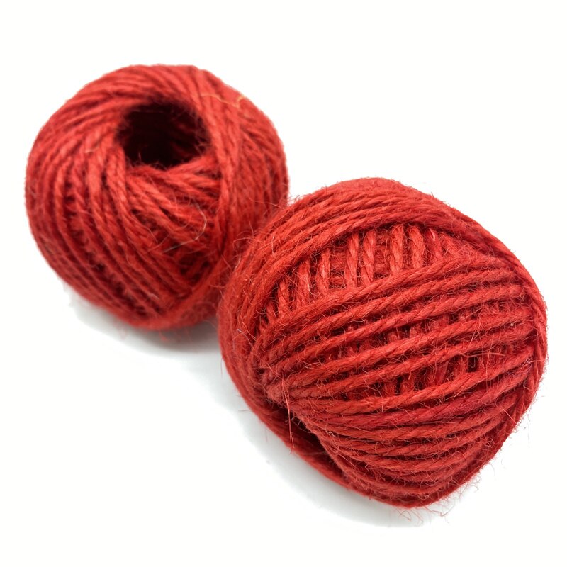 25Meter/roll Natural Hessian Burlap Jute Twine Rope for Wedding Party Decor Ribbon for DIY Party Craft Decorations: 08