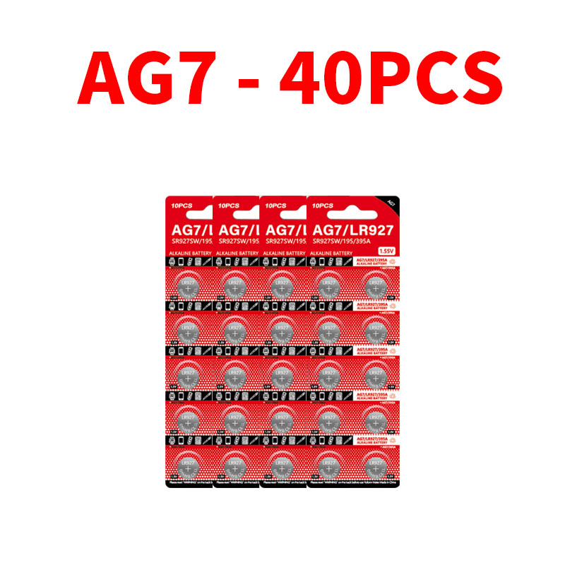 2-100pcs AG7 LR927 SR927SW LR57 SR927 395A 1.5V Button Cell Batteries,Watch Battery for Toys/Calculators/Watches,Long-Lasting: green