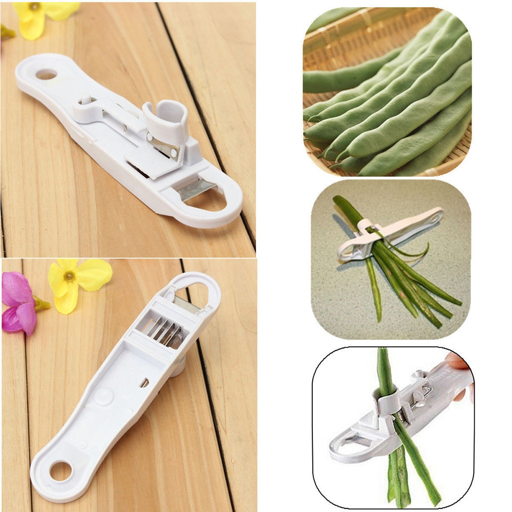 20 # cualificado estilo francés verde frijol vegetal Runner cortador Stringer Remover pelador: Default Title