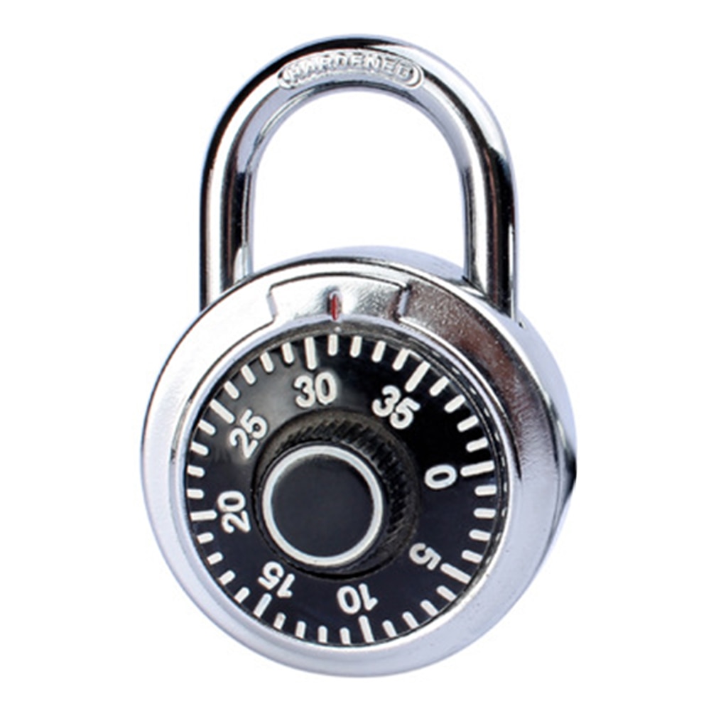 Drawer Travel Coded Lock Digit Combination Rotary Padlock Cabinet Suitcase Round Dial Number Home Alloy Security Password