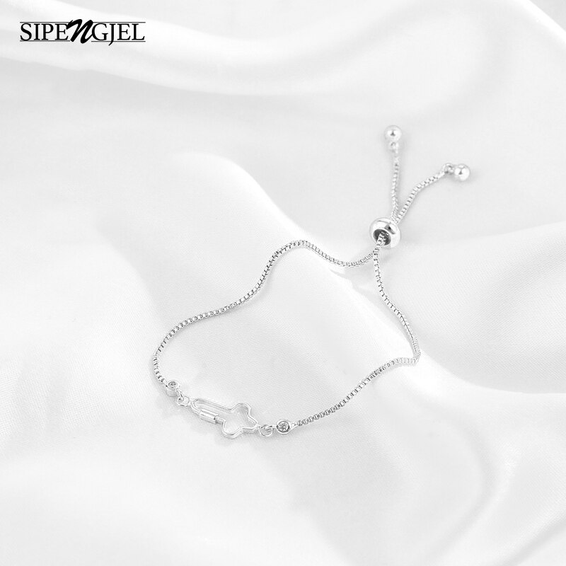 Fashoin Kubieke Zirkoon Kleine Geometrische Kruis Armband Open Verstelbare Bedelarmband Voor Vrouwen Sieraden