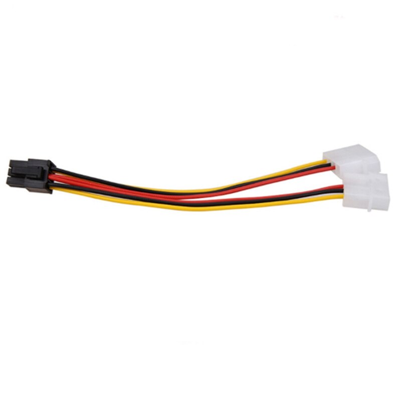 Conector de Cable Adaptador convertidor de potencia Molex, 4 pines a PCI-E, PCI Express, 6 pines, Cable de alimentación, 10 Uds.