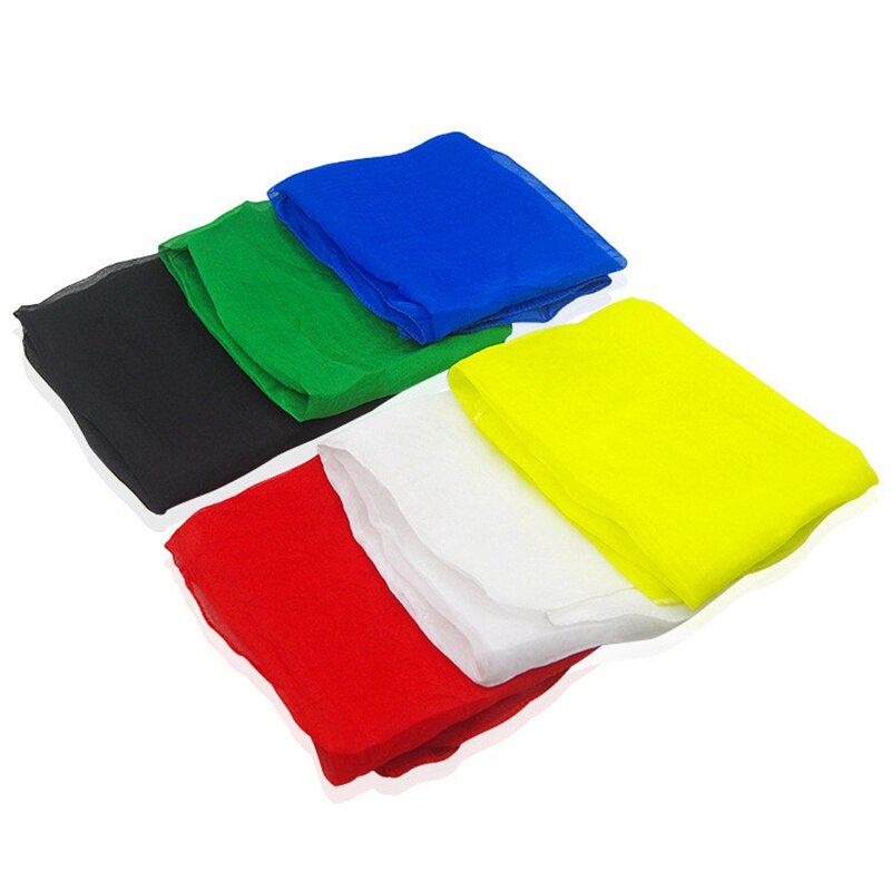 6 Kleuren Magic Speelgoed Zijden Goochelaar Sjaal Multicolor Ultra-Dunne Sjaals Goocheltrucs Podium Magic Props Klassieke Magia Speelgoed voor Kids