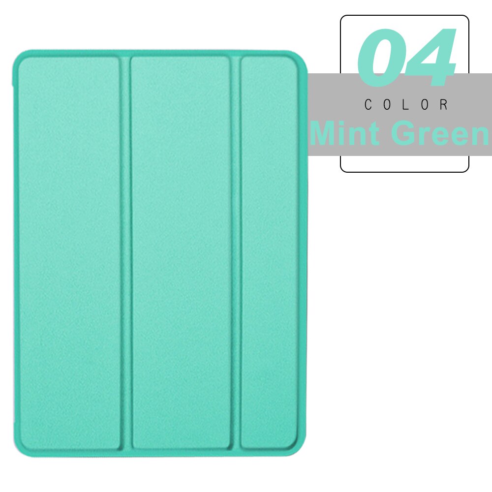 Funda con tapa para tableta para iPad Mini 4 5 6 7,9 8,3 A2124 Funda de cuero PU Funda inteligente para iPad Mini 1 2 3 A1489 A1432 A1538 Folio Capa: IPad Pro 12,9 / Negro