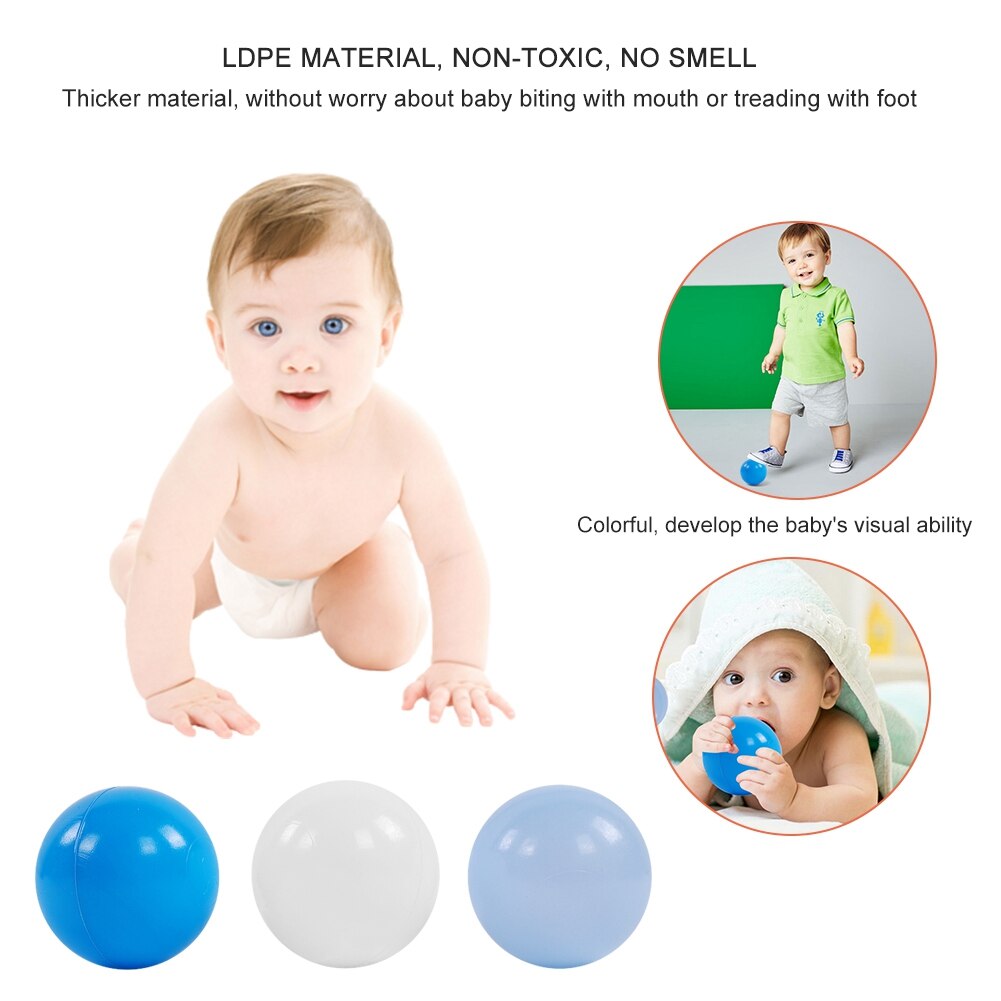 100Pcs Baby Speelgoed Oceaan Ballen Multicolor 5.5Cm Plastic Kuilen Ballen Voor Kinderen Pretparken Water Spelen Sport accessoires