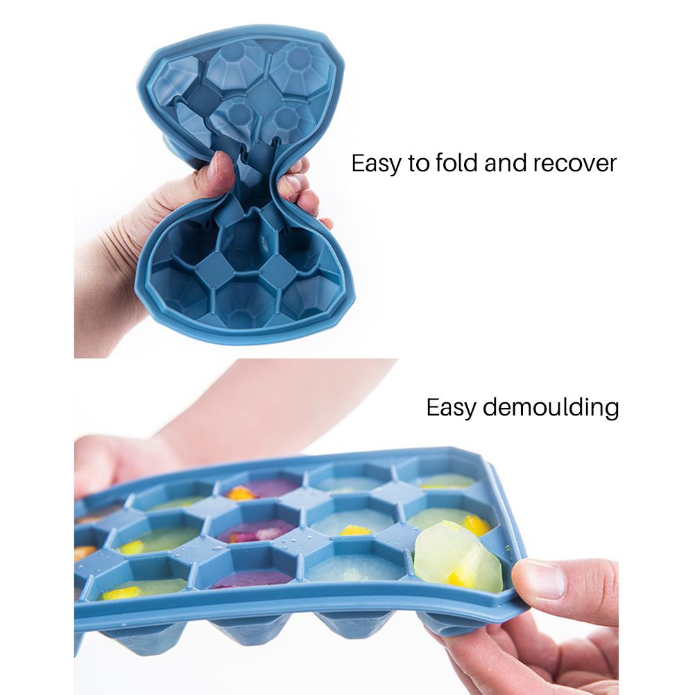 15 Lattice Diamond Ice Tray Cube Mold Whiskey Maker Ice Cream Molds Form Chocolate Mold For Party Bar Ice Mold Silicone Ice Cube
