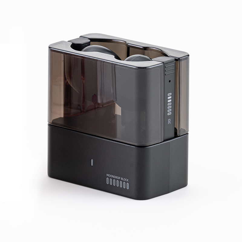 MOONDROP BLOCK High Semi in ear Flath ead Earbuds Bluetooth V5.4 13mm Bass-Enhanced Dynamic Driver Touch Operation: black