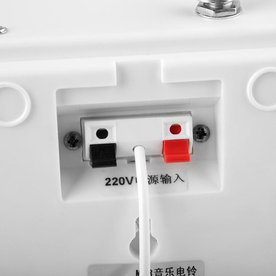 door bell USB MP3 Doorbell ABS Plastic Chime Music Attendance Wall-mounted Front Door bell door bell waterproof no battery