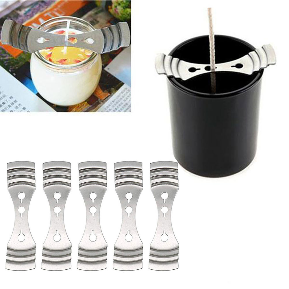 5PCS Steel Candle Holder Center Metal Holder Three Holes DIY Candles Handmade Accessory