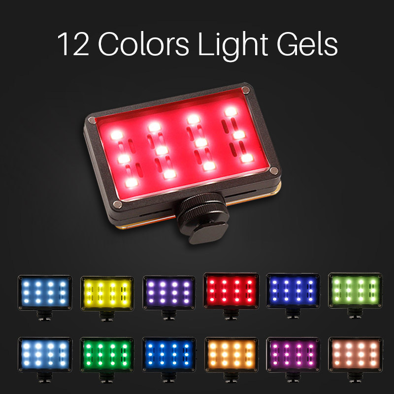 Mini DSLR Camera Fill Light Adjustable 12 Lamp Beads USB Charging Fill Light for Mobile Phone LHB99