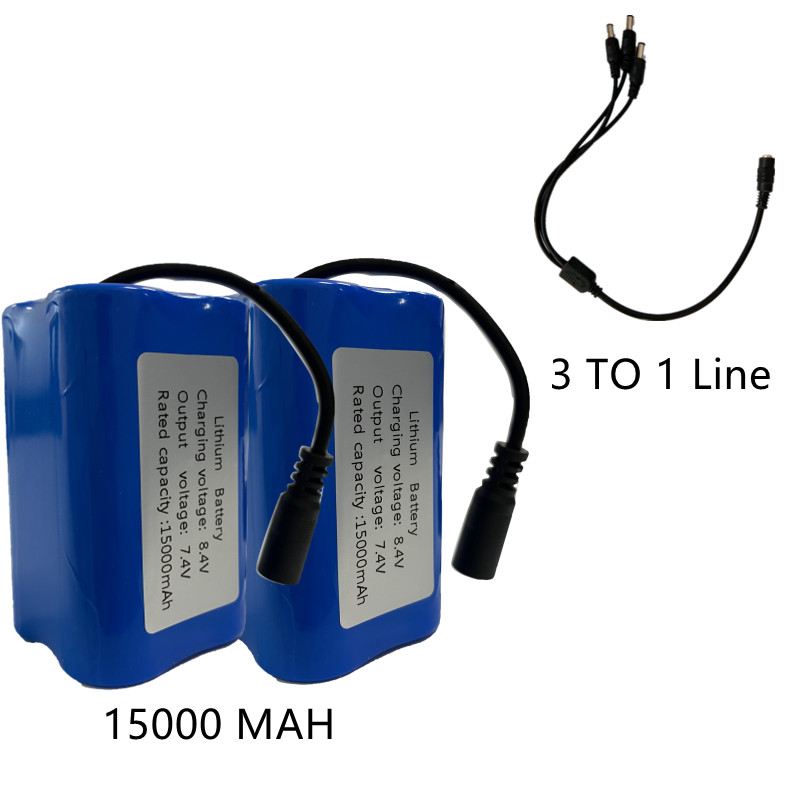 V020 T188 T888 V18 D16 V900 V700 D18 Afstandsbediening Rc Vissen Nest Aas Boot Onderdelen 7.4V 12800Mah 15000Mah Batterij/Lader: Licht Groen