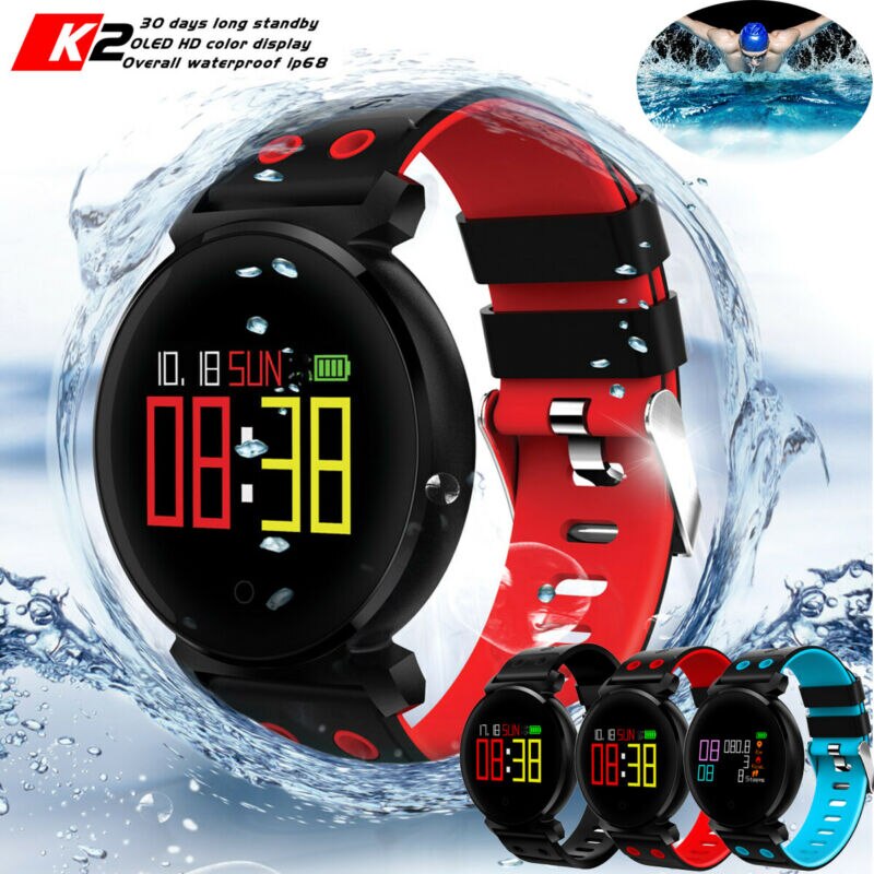 K2 Sport Clever Uhr Armbinde Fitness Tracker Herzfrequenz Blutdruck/Sauerstoff Wasserdichte Clever Armbinde 3E20