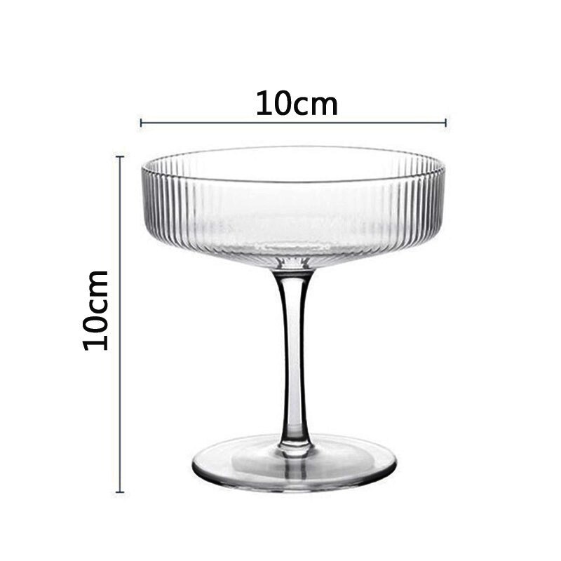 Ondiepe Mond Cocktail Wijn Kristal Glazen Beker Ijs Yoghurt Beker Pudding Dessert Container Thuis Bars Partijen Champagne Cups: style 1