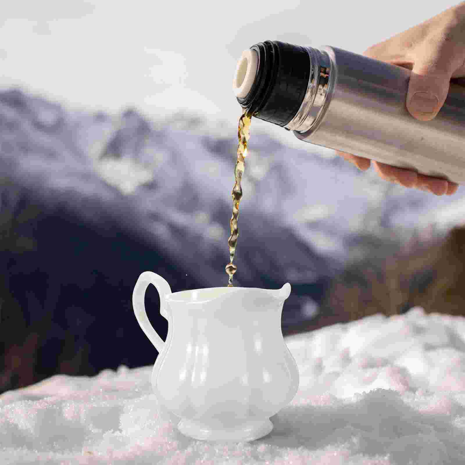 Klassische Keramik Milchkännchen mit Griff Kleine Kaffee Milchkännchen Sirup Krug