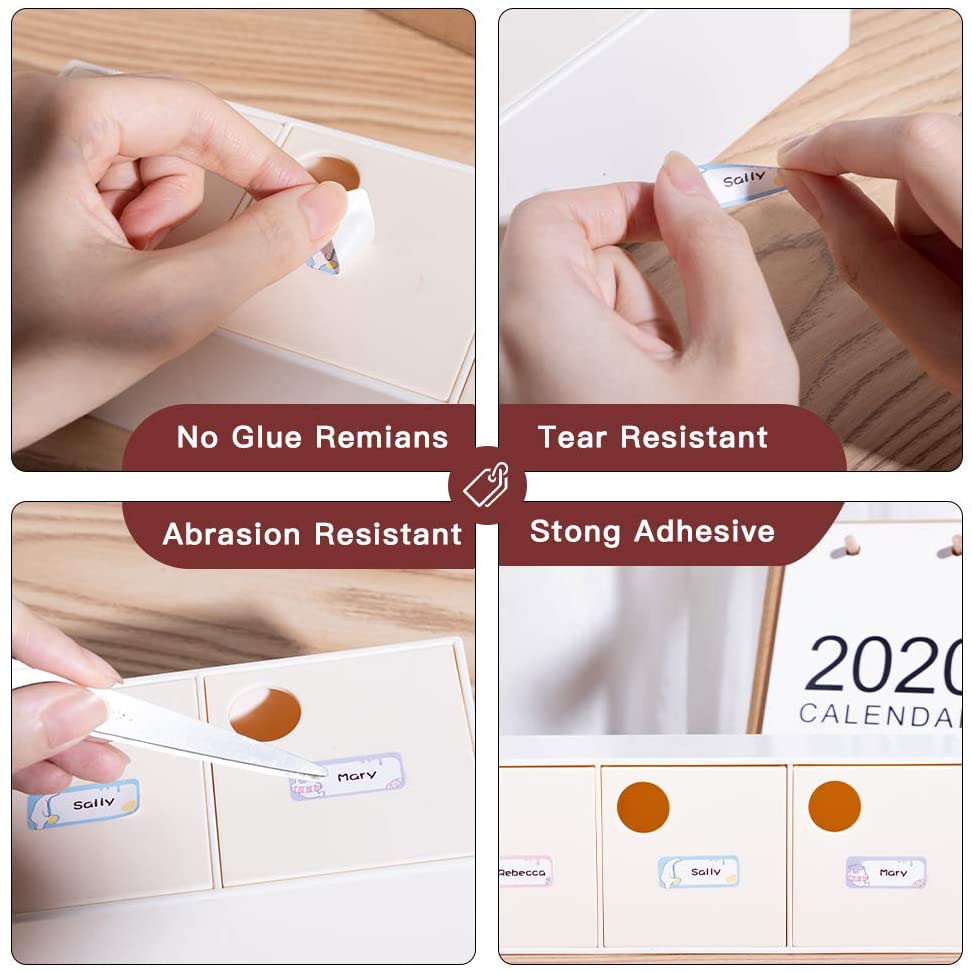 Phomemo Lotus Price Label Self-Adhesive Paper for Phomemo D30 Label Printer 3 Rolls of 390 Labels 14*50mm Printable Label Paper