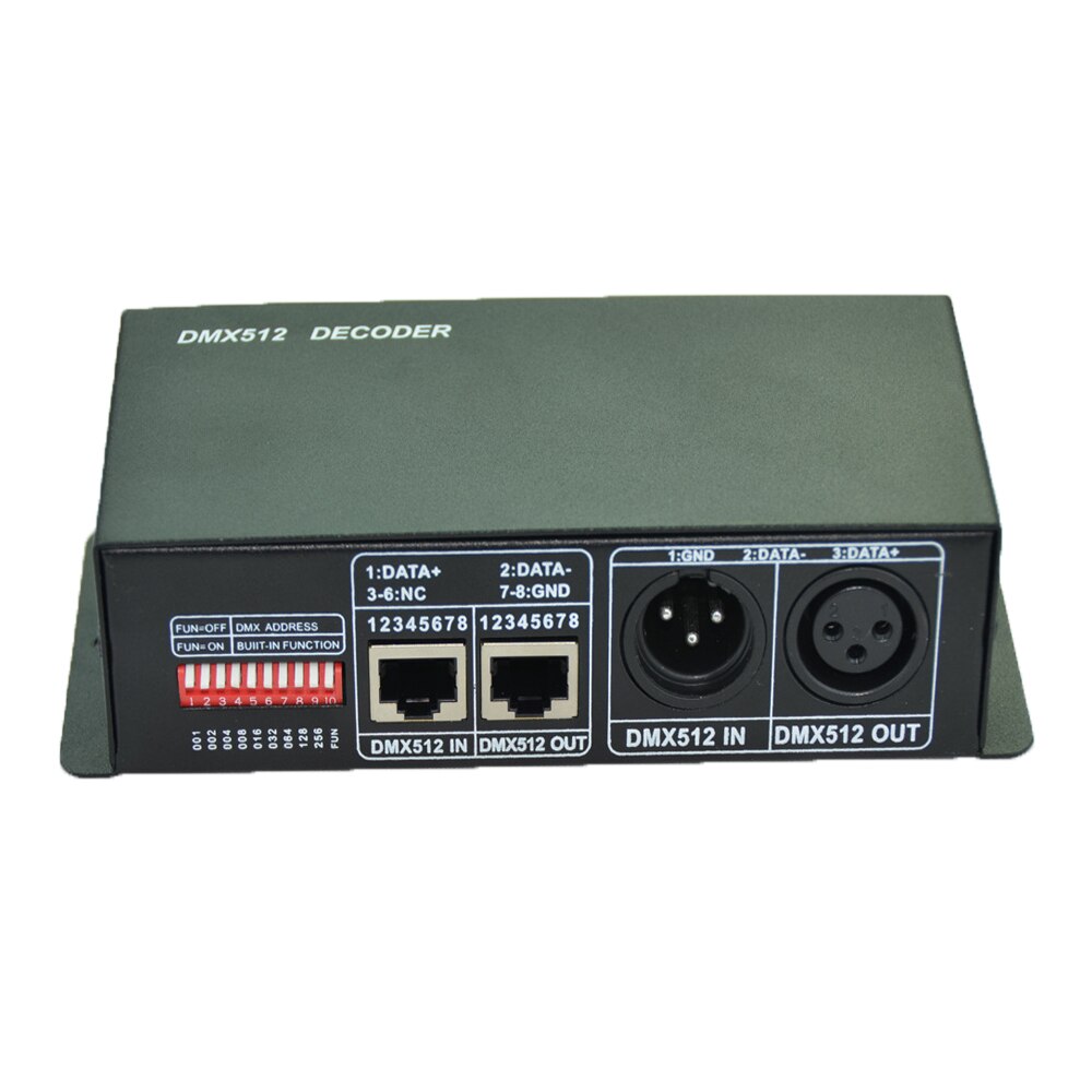 DMX512 Decoder LED Dimmer Driver RGB Controller DMX512 4 Channels Decoder Controller Dimmer For RGB LED Strip