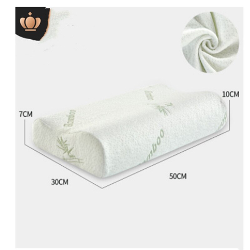 Komfort ortopædisk pude king size bambusfiberpude hypoallergenisk cool memory foam premium fast seng hukommelsesskumpude: H