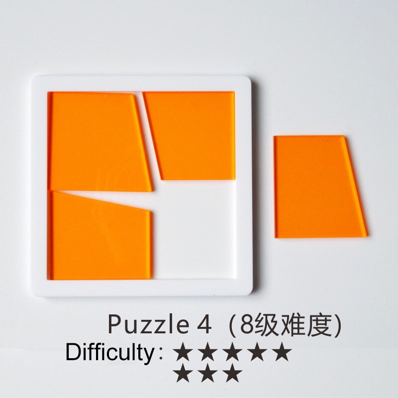 Challenge Puzzles Toys Impossible Brain Burning Puzzles Adult 18 Kid Fun Brainteasing Geometrical Shape Puzzle Game Toy: NO.12