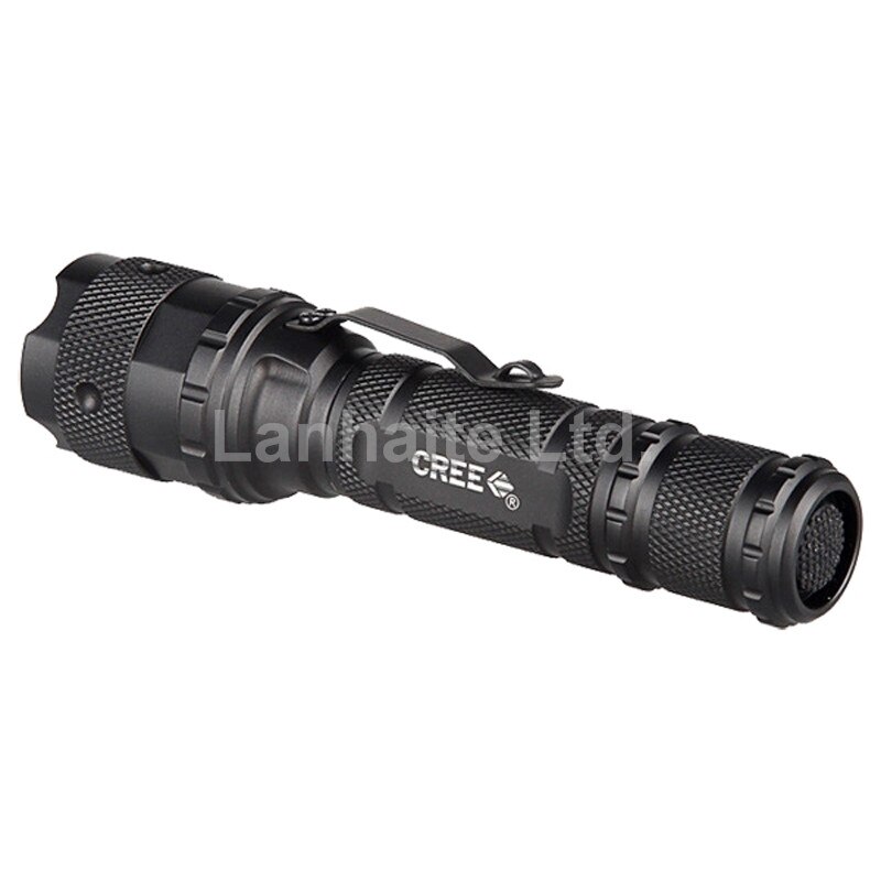 Hugsby P4 Cree XP-G R5 250 Lumens 3-Mode LED Flashlight - Black ( 1x18650 / 2x16340 / 2xCR123 )