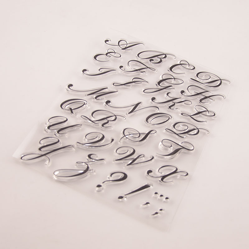 Alphabet English Letters Transparent Clear Silicone Stamp Seal DIY Scrapbooking Photo Album Decorative Clear Stamp Sheets