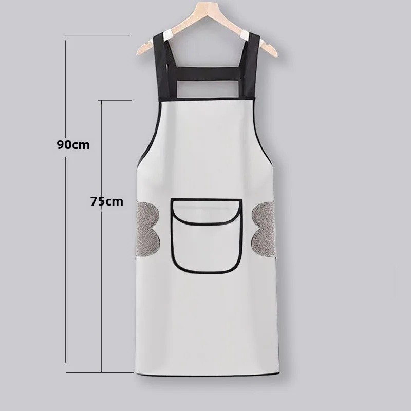 Extra lange, waterdichte oliebestendige schort, unisex, grote maat, keukenschort, restaurantkokschort, afwasschort voor thuisgebruik: Bordeauxrood