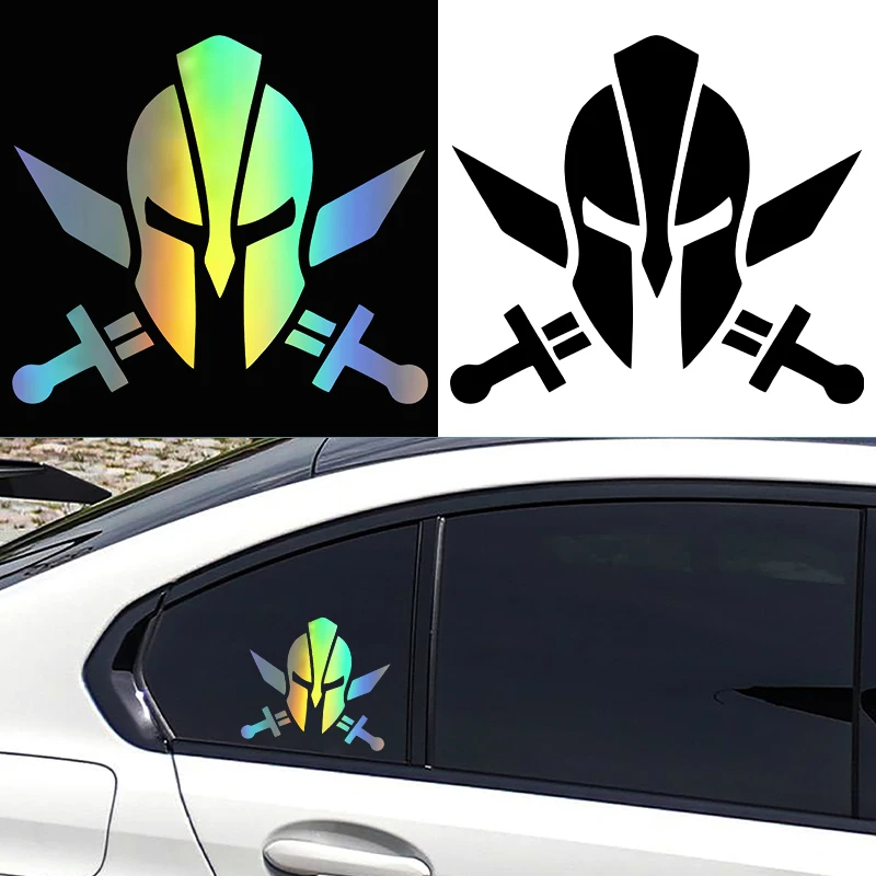 Autocollant de casque spartiate pour voiture, autocollant étanche de personnalité, , réfrigérateur, ordinateur portable, pare-brise, accessoires de voiture