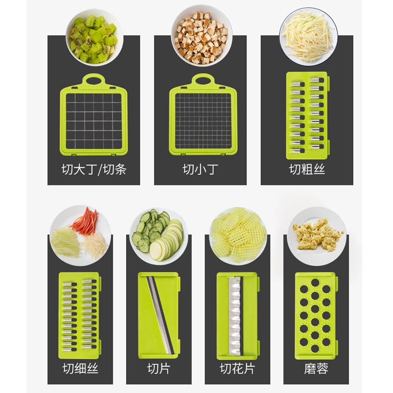 Groentesnijder Keuken Accessoires Mandoline Slicer Fruit Cutter Dunschiller Kaas Rasp Groentesnijder Keukenmachine