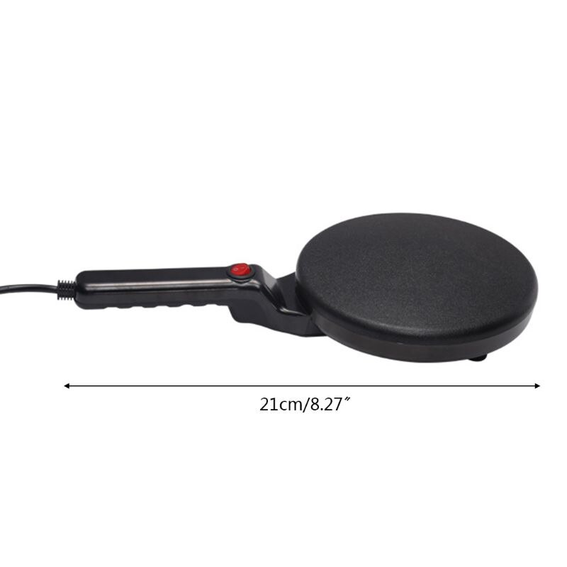 Máquina de tortitas para hacer Pizza, plancha antiadherente para freír, máquina para hornear Pan y pasteles, utensilios de cocina para hornear, enchufe del Reino Unido