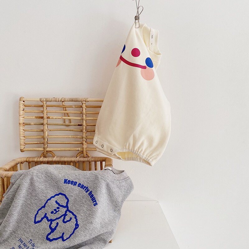 MILANCEL nueva ropa de bebé sonrisa oso Bodi de bebé niño casual niño niñas mono bab traje