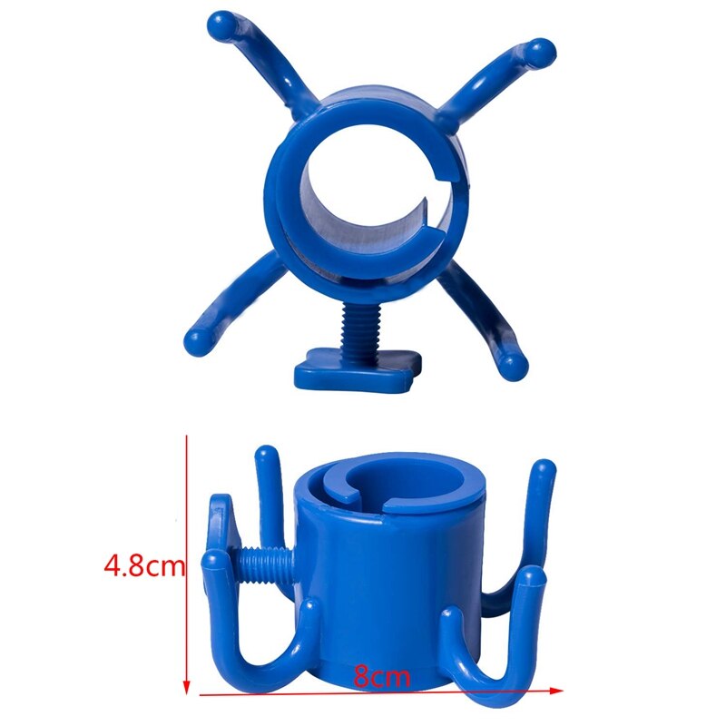 2 paquetes de ganchos colgantes para sombrilla de playa, gancho de plástico de 4 puntas para sombrillas, bolsas de playa, sombreros, ropa, cámara, Sungl