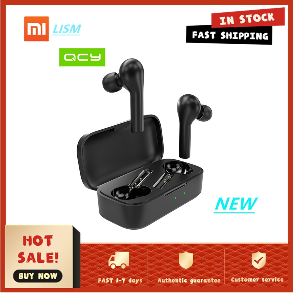 Lism Qcy T5Pro Bluetooth 5.0 Koptelefoon Draadloze Hd Stereo Hoofdtelefoon Met Microfoon Sport Waterdichte Headsets Opladen Doos