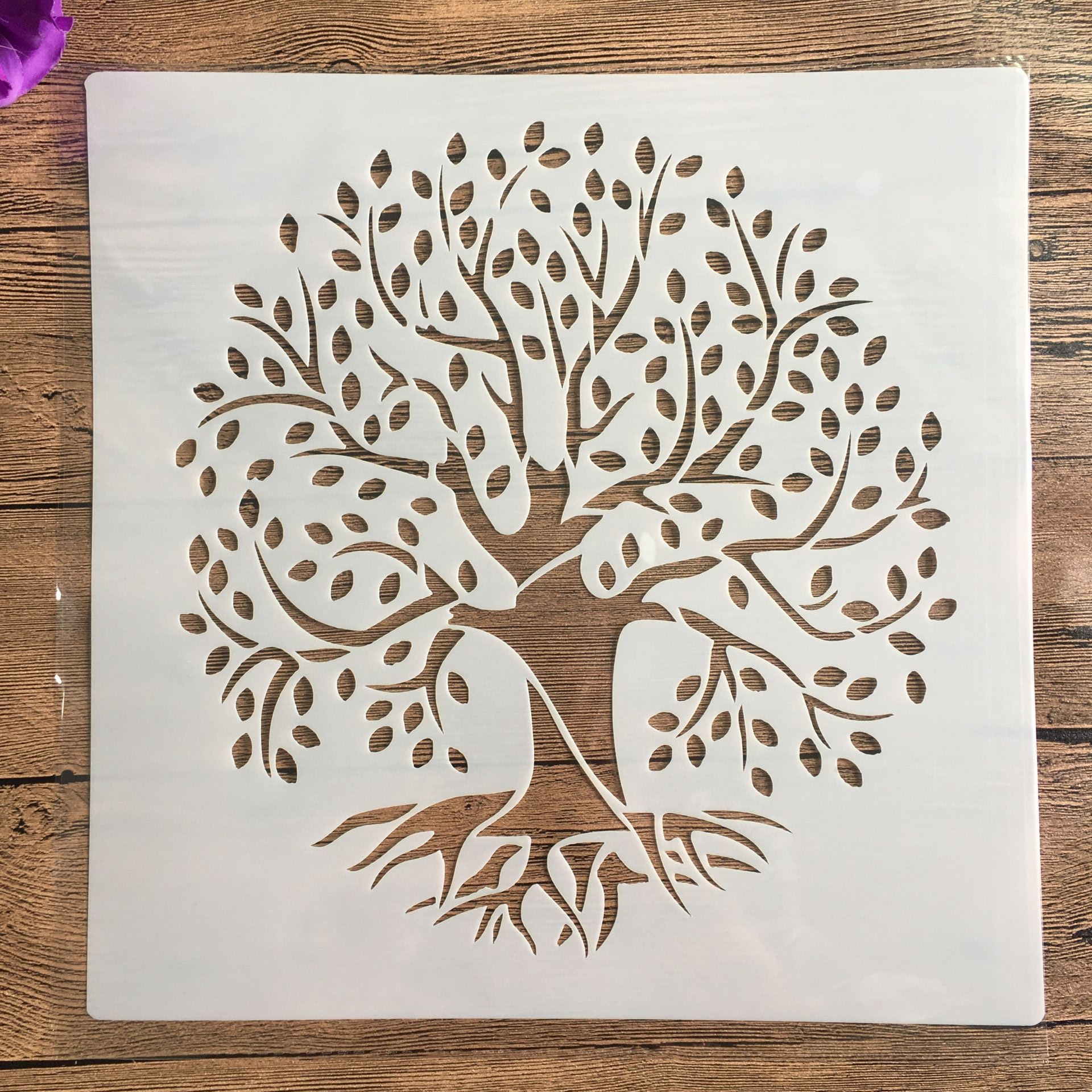30 * 30cm size diy craft life Tree mold for painting stencils stamped photo album embossed paper card on wood, fabric,wall: 114