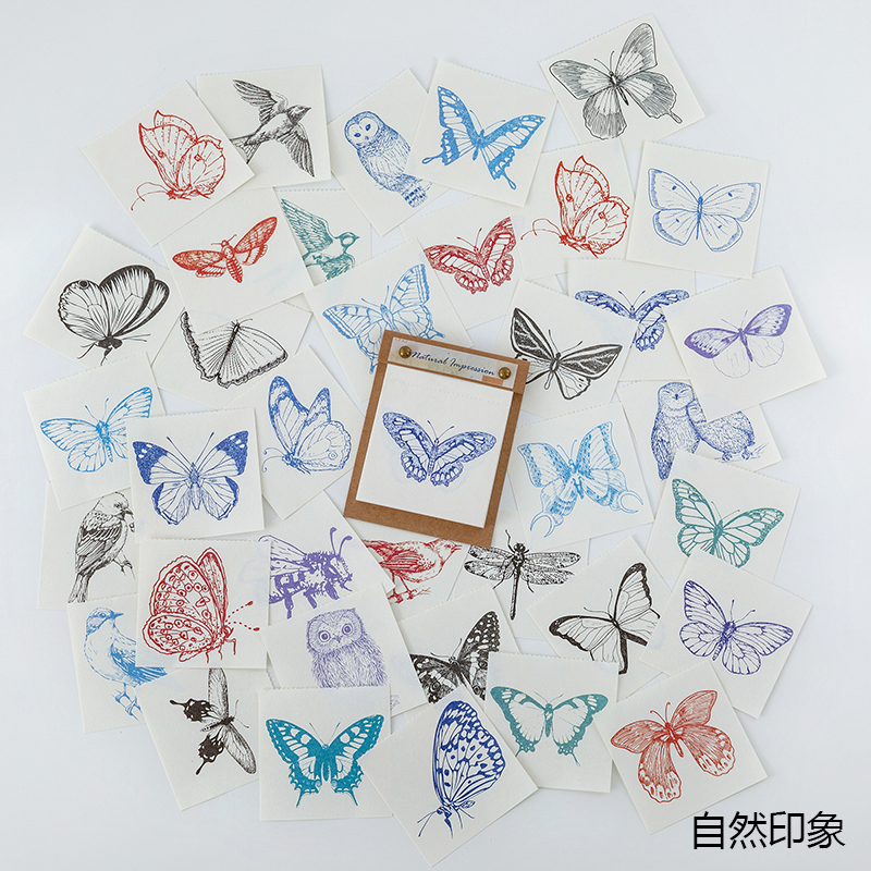 Livre de voyage avec animaux de la Jungle, 50 feuilles de papier artisanal rétro décoratif Vintage pour Scrapbooking, planificateur de Journal intime, DIY bricolage: H