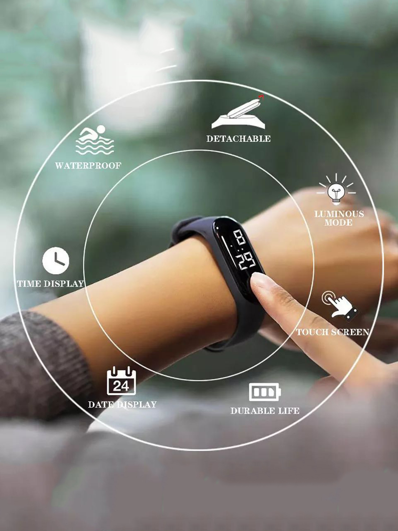 Reloj inteligente M3 para niños, pulsera electrónica multifuncional con pantalla táctil Simple, de vacaciones para estudiantes