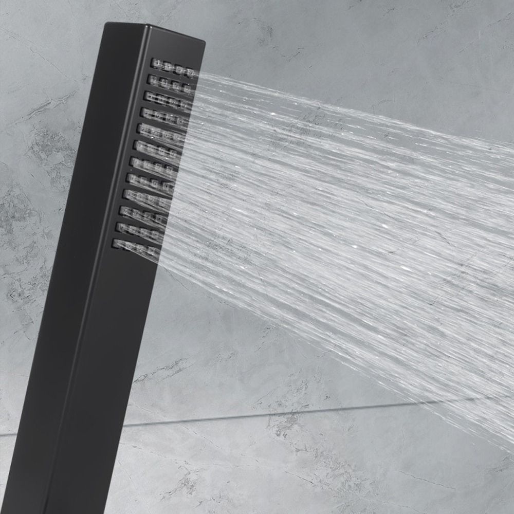 Square Handheld Shower Head Single Function Universal Water-saving Sprinkler High Pressure Shower Sprayer