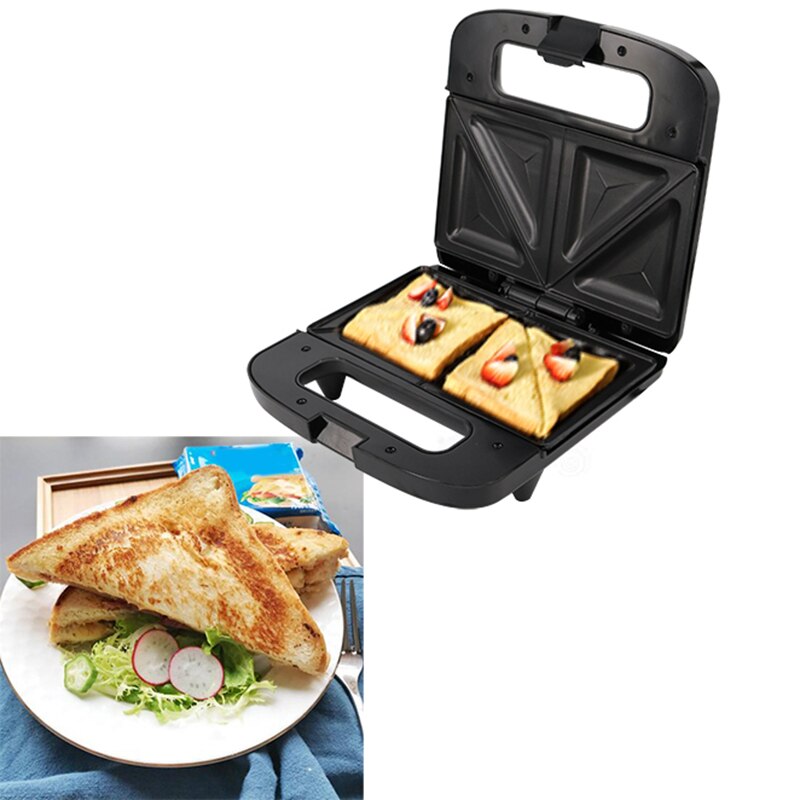 750W Haushalt Elektrische Sandwich Hersteller Automatische Frühstück Waffel Hersteller Küche Werkzeug Brot Kochen Maschine EU Stecker
