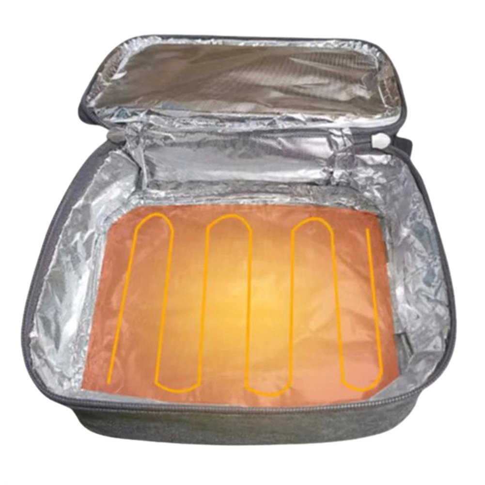 USB Camping Elektrische Lunchbox Oxford Stoff Heizung Container Paket Lebensmittel Isolierung Bento Lunch Box Thermostat Isolierung Tasche