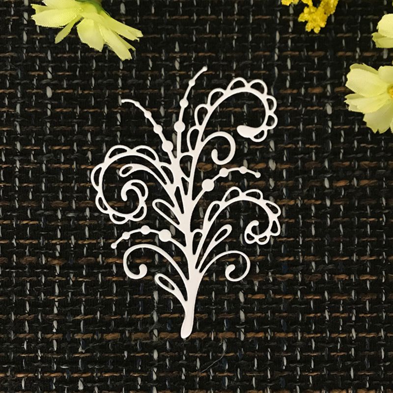 Koolstofstalen cartoon wijntak snijmal reliëfsjabloon mal diy papierkunst knutselen plakboek bladwijzer kaart decoratie