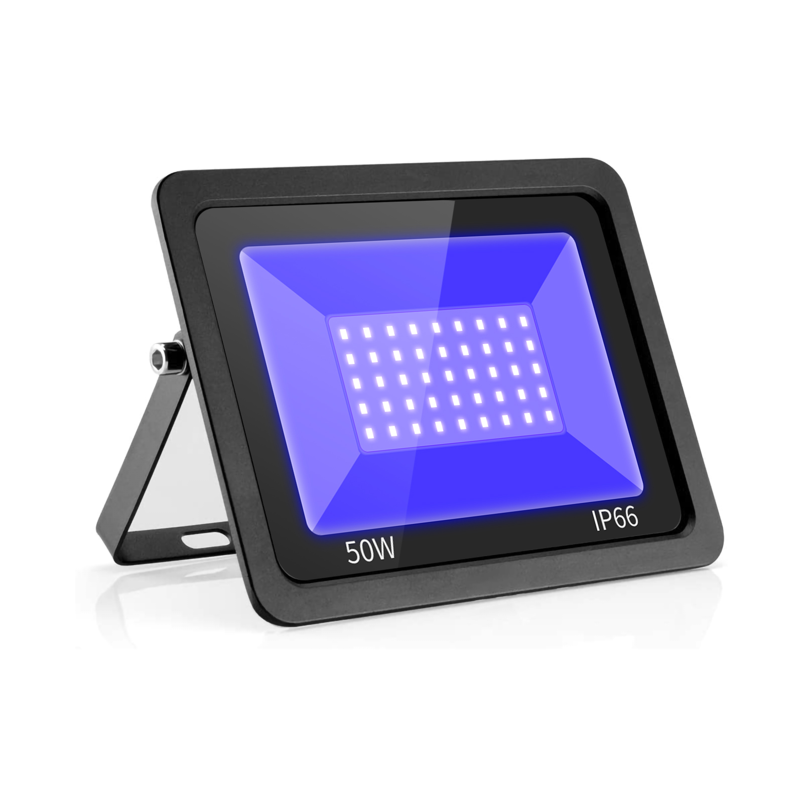 Luz de inundación UV LED 30W reflector 365 nm, foco UV impermeable IP66 efecto de luz ultravioleta con interruptor de encendido/apagado para , DJ: Azul cielo / 30 W