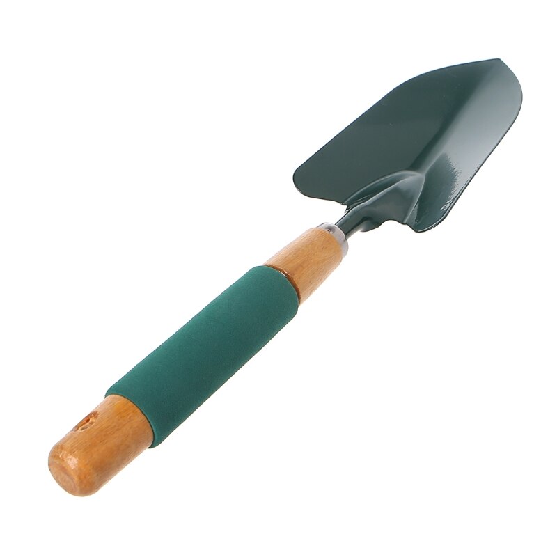Portable Metal Shovel Trowel with Wood Sponge Grip Garden Yard Hand Tool Home Lawn Seed Plant