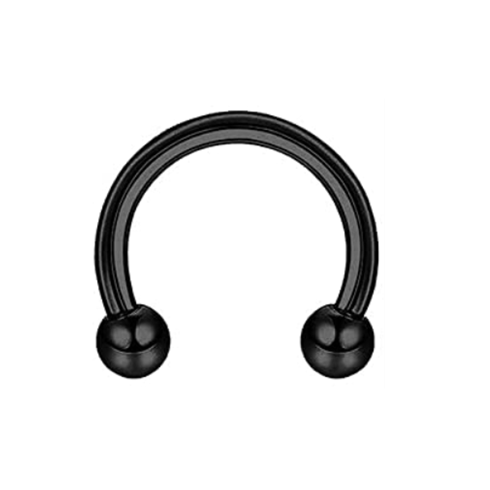 1Pcs Spike Septum Rings 16G Surgical Steel Piercing Jewelry Vertical Snake Bite Jewelry Lip Rings for Women Men 8mm/10mm: WHITE / Gold-color