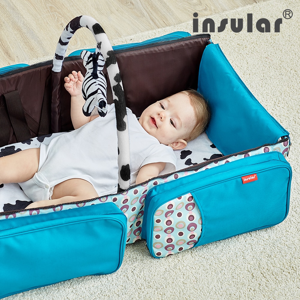 Insular-berceau Portable 2 en 1 multifonction, pour -né, sac de voyage sûr, pliable, lit de bébé, sac de poussette