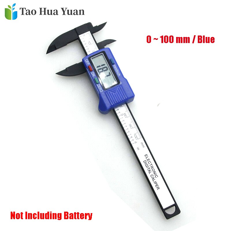 Tao Hua Yuan-calibrador Vernier de fibra de carbono Digital LCD, 150mm, 6 pulgadas, micrómetro, regla de herramienta de medición: 1