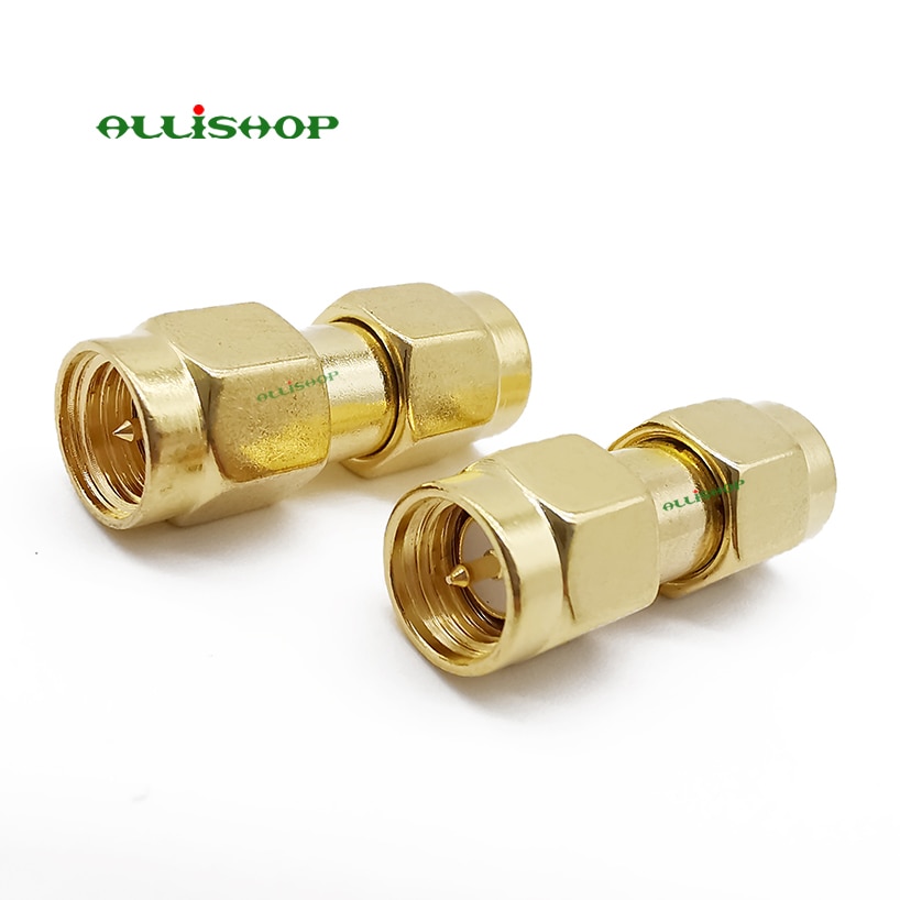 ALLiSHOP 2X SMA Male to SMA Male Plug+ 2X SMA Female to Female Jack RF Adapter Connector coaxial connectors