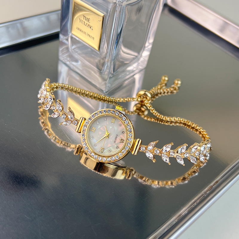 UTHAI dameshorloge zeemeermin ketting licht luxe diamant gratis aanpassing armband goud Beimu damesmode quartz horloges