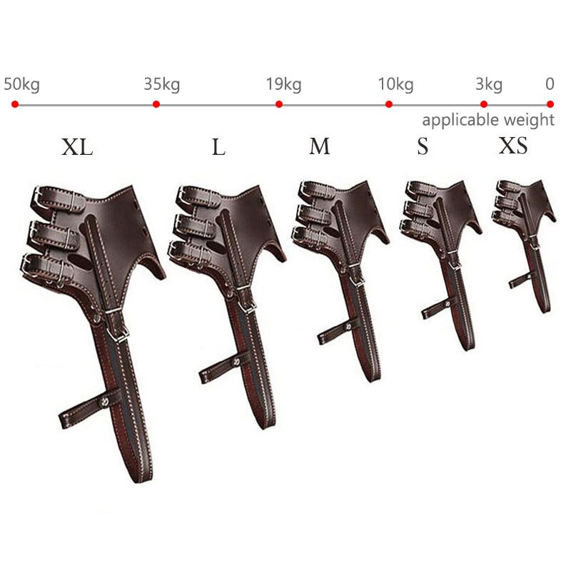 Pet Dog Anti-bite Mask, Mastiff Outdoor Wear, Leather Soft and Beautiful