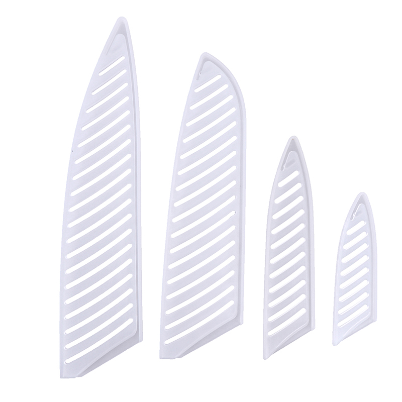 4 stücke Transparente Messer Abdeckung transparent Kunststoff Küche Messer Klinge Schutz Abdeckung Für 3/5/7/8 Zoll Messer