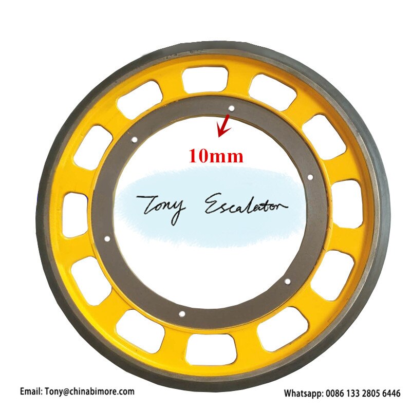 Escalator KOFW002 KM5252112G01 Friction Wheel OD587mm W30mm Screw M10 & M12 for kone