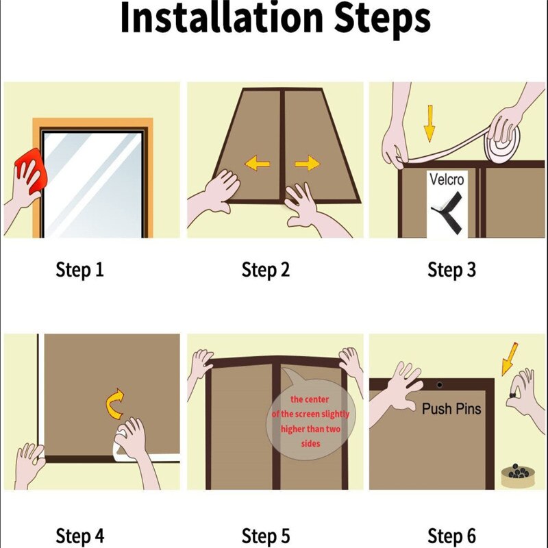 Summer Magnetic Net Anti Mosquito Insect Fly Bug Door Curtain Room Divider Automatic Closing Magnetic Bug Screen Curtains